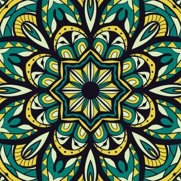 Abstract pattern for shawl. Stock Illustration