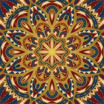 Abstract pattern for shawl. Stock Illustration