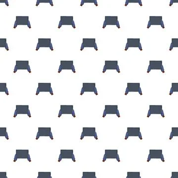 Abstract pattern showing person wearing blue shirt with brown sleeves イラスト素材