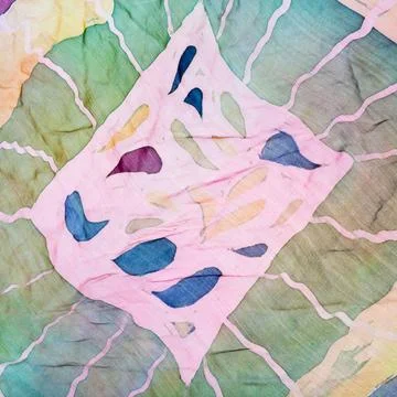 Abstract pattern on silk batik abstract pattern on silk hand made batik ,p... 스톡 사진