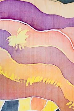 Abstract pattern on silk batik abstract wave pattern on silk batik ,proper... 스톡 사진