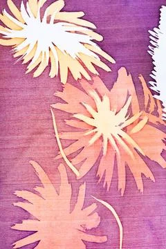 Abstract pattern on silk batik abstract pattern with flowers on silk batik... Foto stock