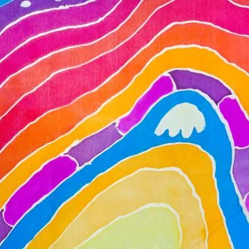 Abstract pattern on silk batik 스톡 사진