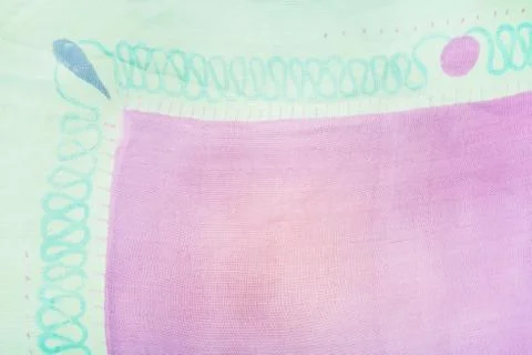 Abstract pattern on silk batik Stock Photos