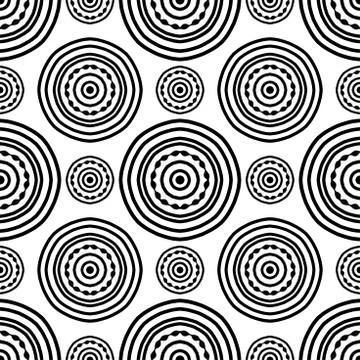 Abstract pattern of simple mandala. Stock Illustration