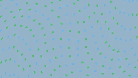 Abstract pattern with small green and blue squares Stock Illustration