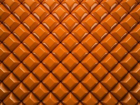 Abstract pattern of  small rhombus orange pieces Stock Illustration