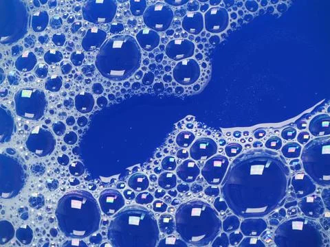 Abstract pattern of soap bubbles Stock-Fotos