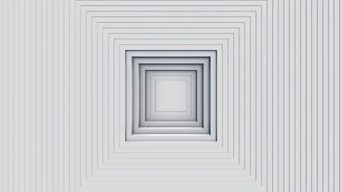 Abstract pattern of square with the effect of displacement. White clean square Stock Footage 126537737