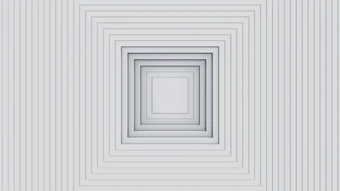 Abstract pattern of square with the effect of displacement. White clean rings Stock Footage 127248496