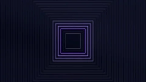 Abstract pattern of square with the effect of displacement. White clean rings Stock Footage 127248765