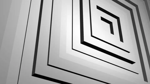 Abstract pattern of square with the effect of displacement. White clean cubes Stock Footage 204092595