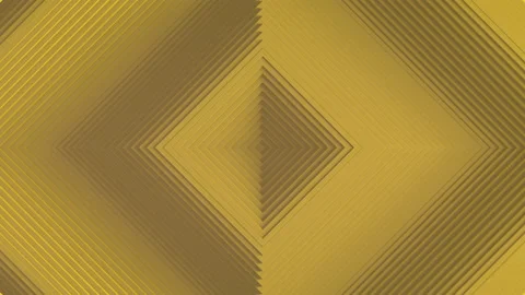 Abstract pattern of square with an offset effect. Animation of yellow clean ring Video stock 161419633
