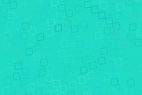 Abstract pattern of squares on a blue background Illustrazione stock