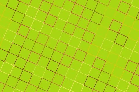 Abstract pattern of squares on bright green background Illustrazione stock