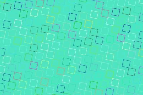 Abstract pattern of squares on green background 스톡 일러스트