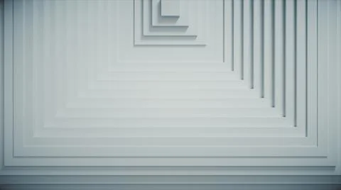 Abstract pattern of squares with offset effect. White blank cubes. Abstract b Illustrazione stock