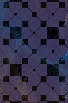 Abstract pattern of squares, triangles and circles. Illustrazione stock