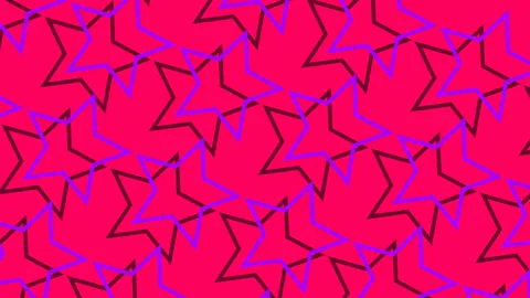 Abstract pattern with star shapers, bright modern 3d render background, computer Stock Footage 102908570