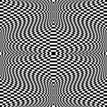 Abstract pattern with strong distortion effect. Vector art. イラスト素材