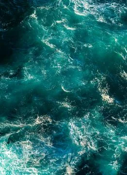 Abstract pattern of swirling ocean waves Stock Photos