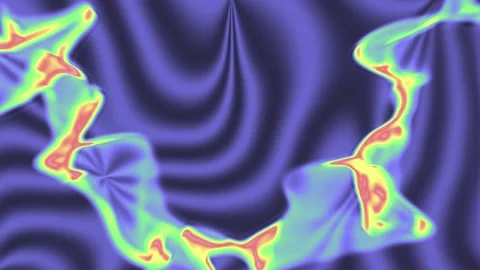 Abstract pattern swirls with vibrant color gradients Stock Footage 345449294