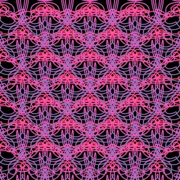 Abstract pattern. Tangled lines. Pink and purple Background. Stockillustratie