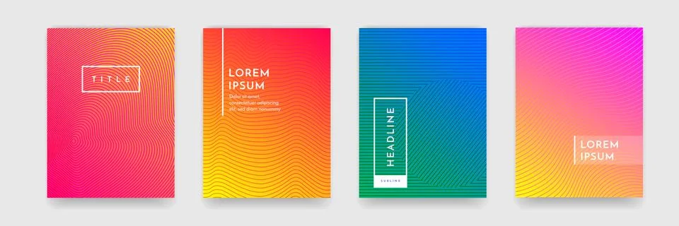 Abstract pattern texture book brochure poster cover gradient template vector  Stock Illustration