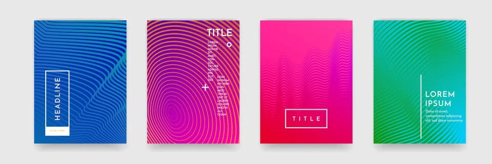 Abstract pattern texture book brochure poster cover gradient template vector  Stock-Illustration