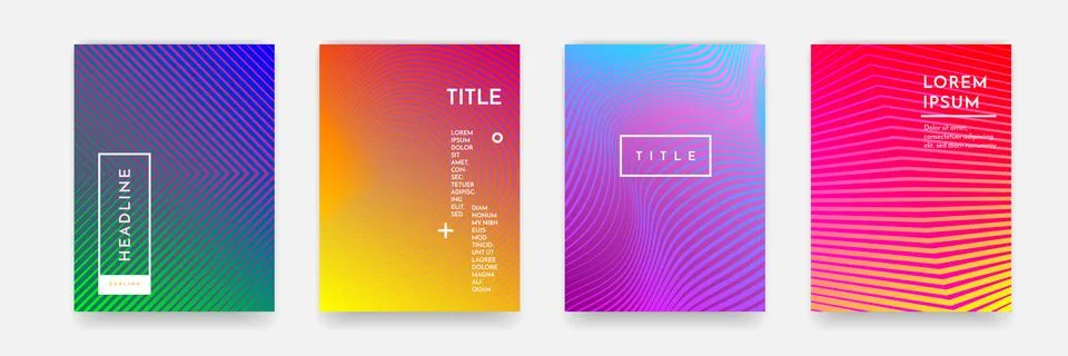 Abstract pattern texture book brochure poster cover gradient template vector  Stock Illustration