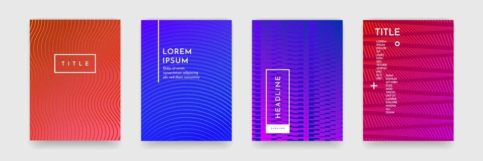 Abstract pattern texture book brochure poster cover gradient template vector  Stock Illustration