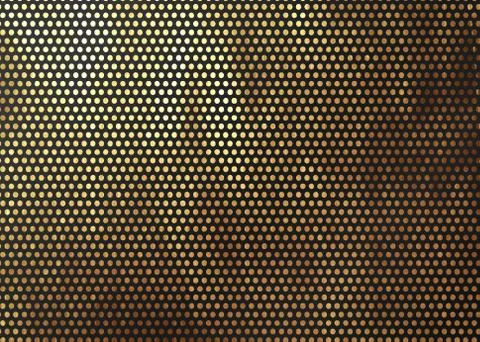 Abstract pattern texture gold circles. Vector golden and black background Illustrazione stock