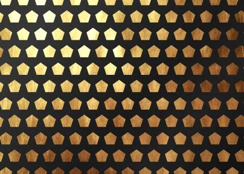 Abstract pattern texture gold geometric. Vector golden and black background Stock Illustration