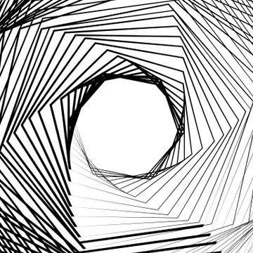 Abstract pattern, texture with rotating hexagonal shapes 스톡 일러스트