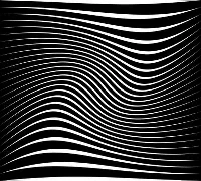 Abstract pattern / texture with wavy, billowy lines Stock Illustration