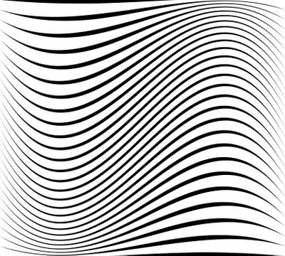 Abstract pattern / texture with wavy, billowy lines 스톡 일러스트