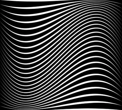 Abstract pattern / texture with wavy, billowy lines Stock Illustration
