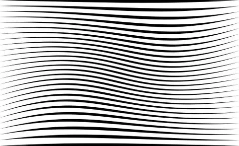 Abstract pattern / texture with wavy, billowy lines Stock Illustration