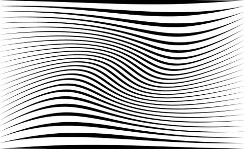 Abstract pattern / texture with wavy, billowy lines Stock Illustration