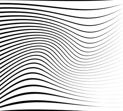 Abstract pattern / texture with wavy, billowy lines Stockillustratie