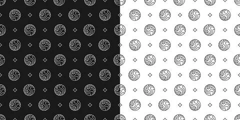 Abstract pattern with thin line geometric shapes Stock Illustration