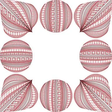 Abstract pattern of thin red and black lines .3d 스톡 일러스트