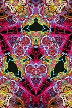 Abstract pattern of threads with 3D effect 스톡 일러스트