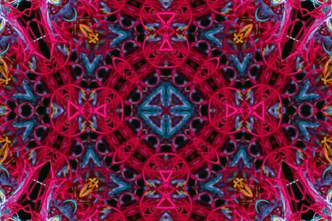 Abstract pattern of threads with 3D effect Stock Illustration