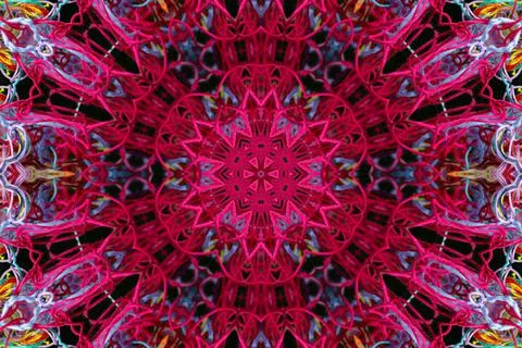 Abstract pattern of threads with 3D effect Illustrazione stock