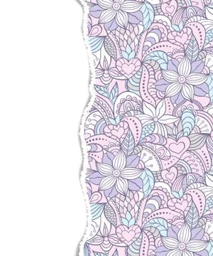 Abstract pattern with torn paper Stock Illustration
