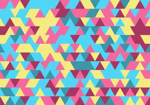 Abstract Pattern Triangle background texture geometric, abstract vector decor 스톡 일러스트