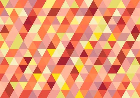 Abstract Pattern Triangle background texture geometric, red vector decoration Stock Illustration