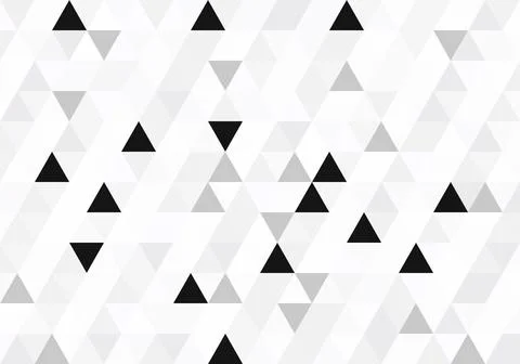 Abstract Pattern Triangle background texture geometric, monochrome, vector de 스톡 일러스트
