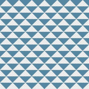 Abstract pattern triangle blue and gray dots. Stockillustratie